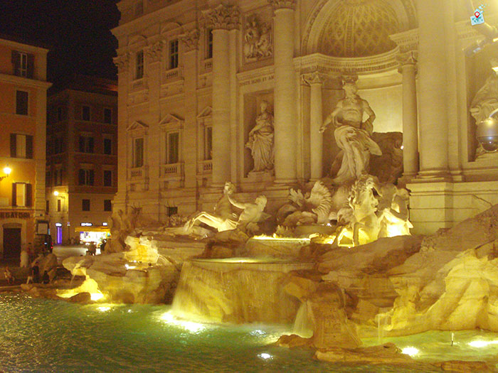 фонтан ди Треви в Рим